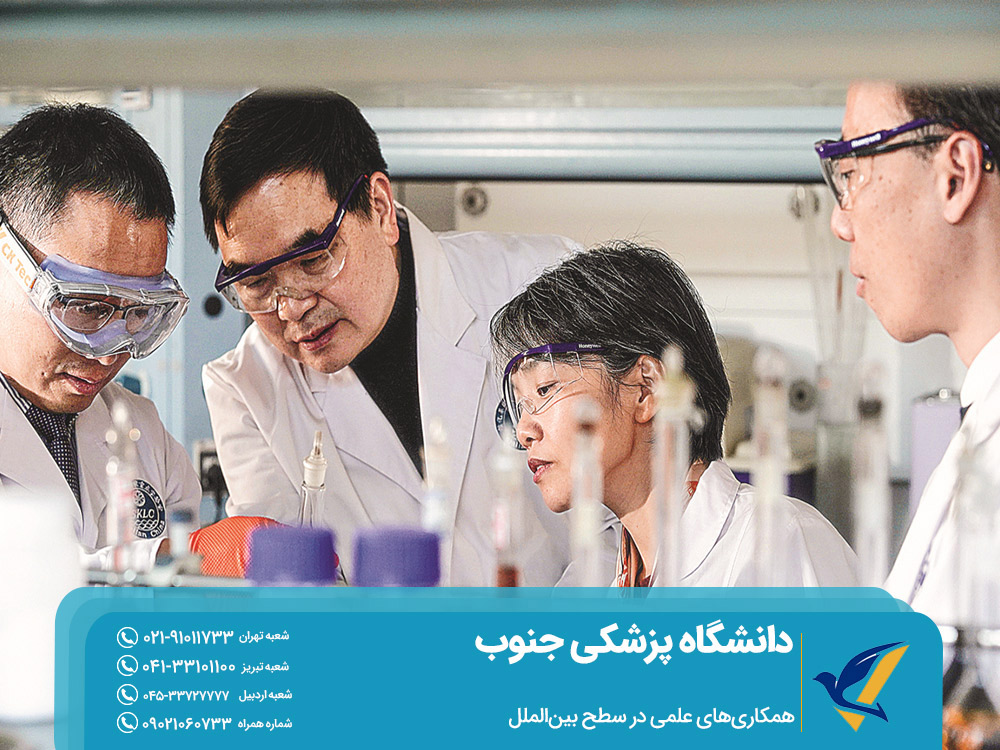 همکاری‌های علمی دانشگاه پزشکی جنوب در سطح بین‌الملل