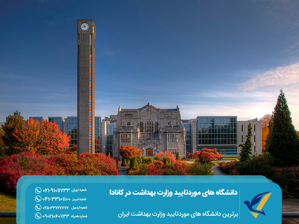 برترین دانشگاه های مورد تایید وزارت بهداشت در کانادا