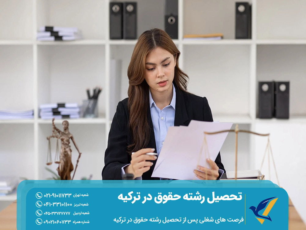 فرصت های شغلی پس از تحصیل حقوق در ترکیه