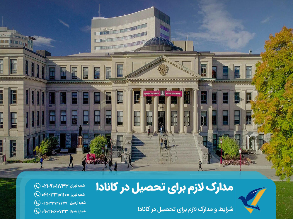 شرایط و مدارک لازم برای تحصیل در کانادا