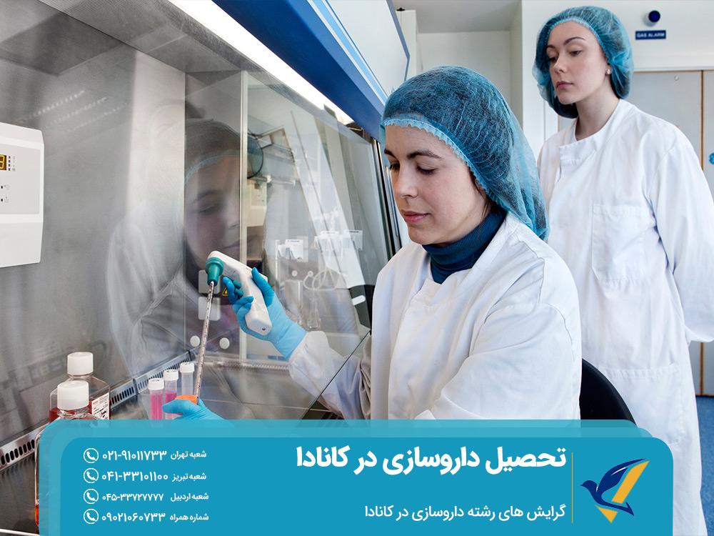 گرایش های رشته داروسازی در کانادا