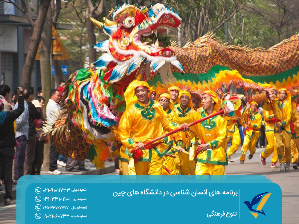 تنوع فرهنگی و برنامه های انسان شناسی در دانشگاه های چین