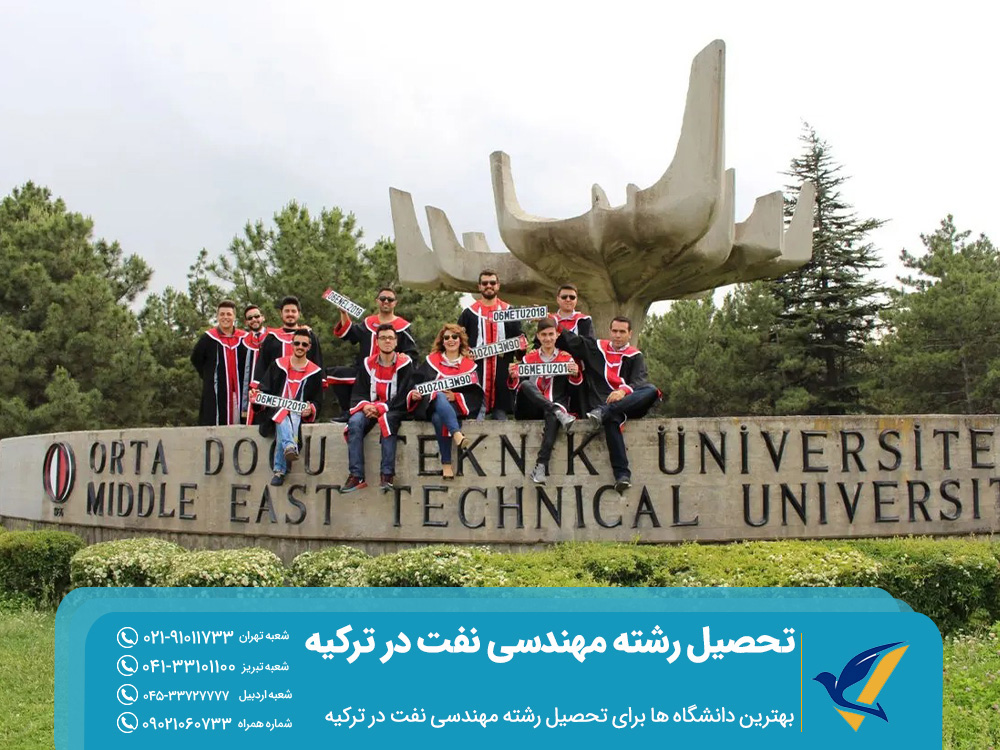 بهترین دانشگاه‌ ها برای تحصیل مهندسی نفت در ترکیه