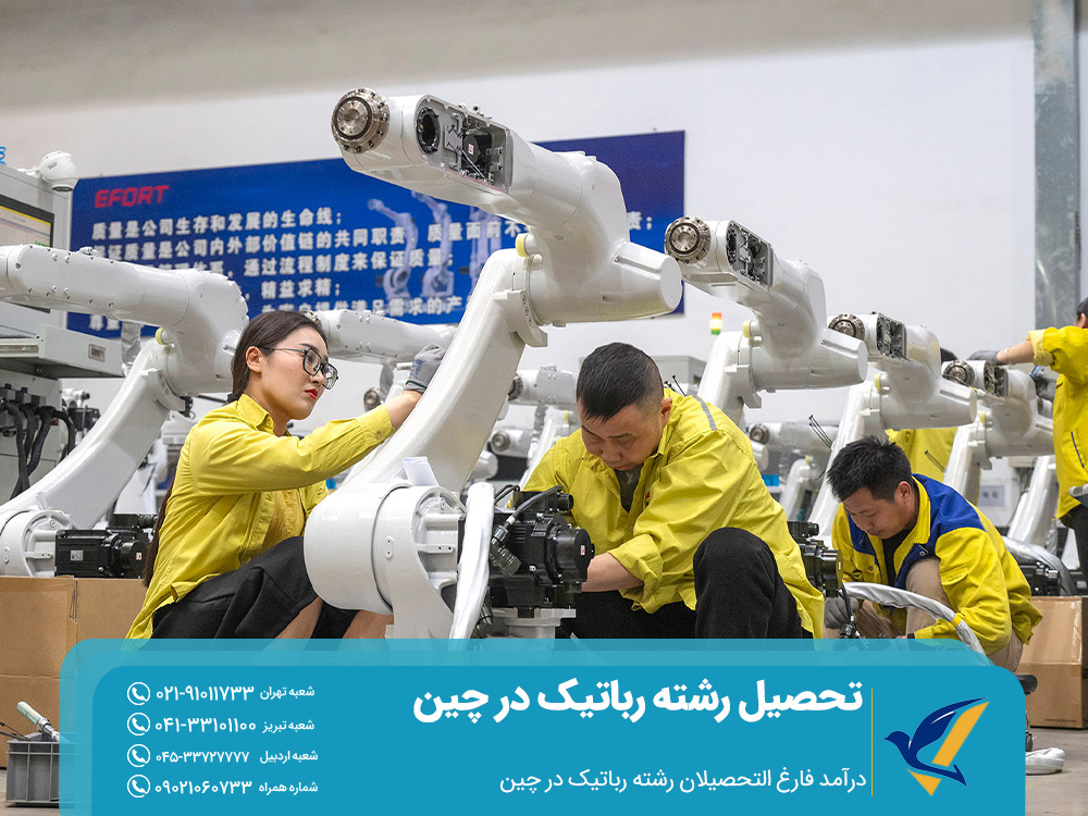 درآمد فارغ التحصیلان رشته رباتیک در چین