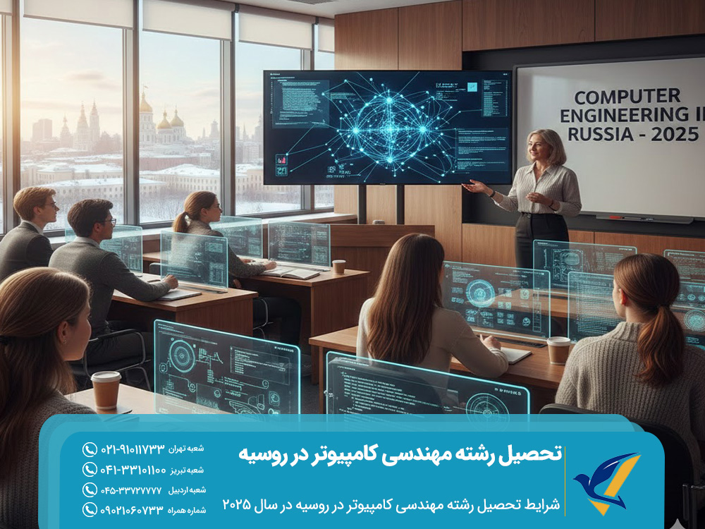 شرایط تحصیل رشته مهندسی کامپیوتر در روسیه در سال 2025
