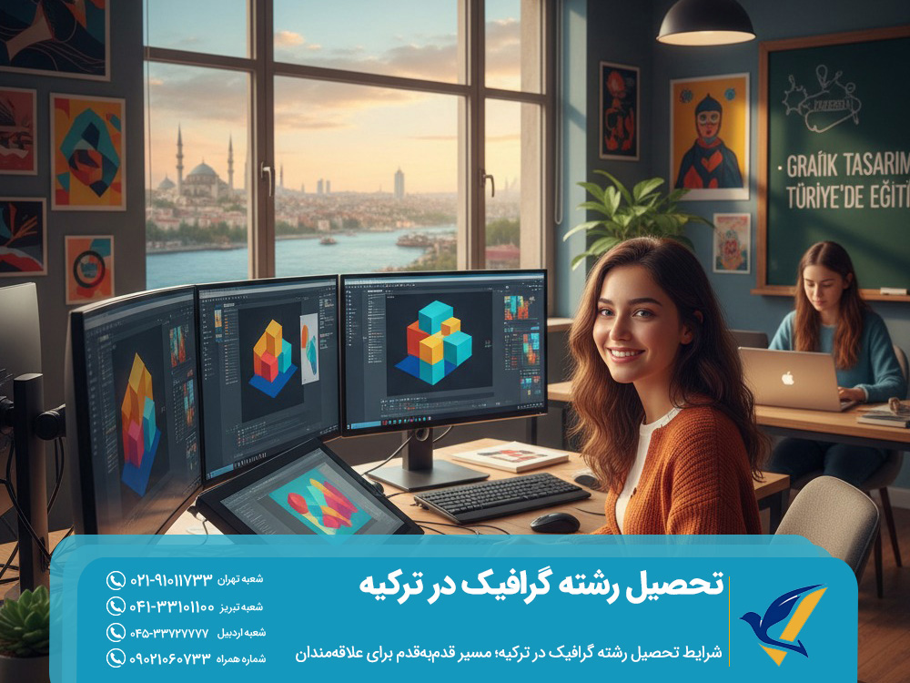 شرایط تحصیل رشته گرافیک در ترکیه؛ مسیر قدم‌به‌قدم برای علاقه‌مندان