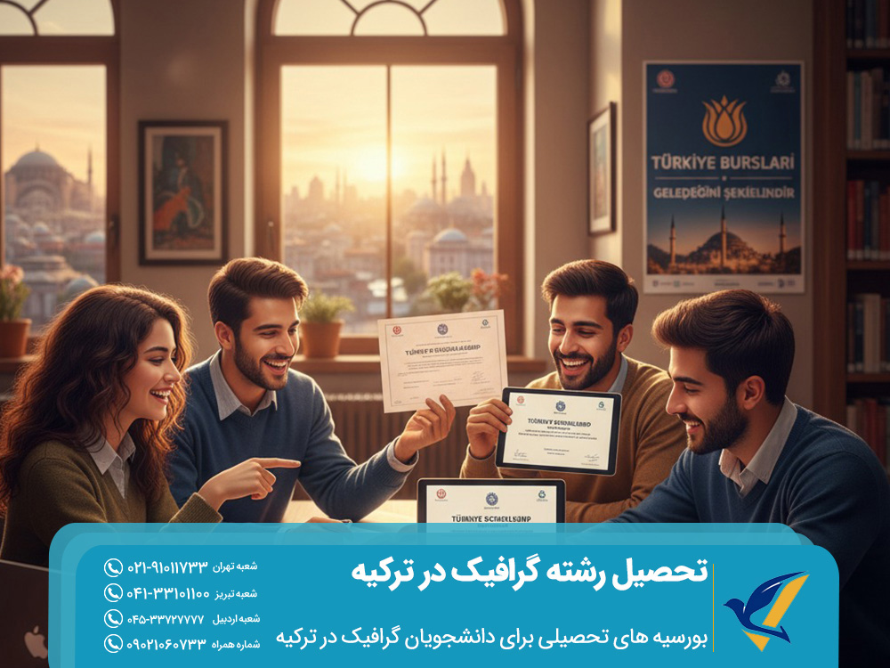 بورسیه‌ های تحصیلی برای دانشجویان گرافیک در ترکیه