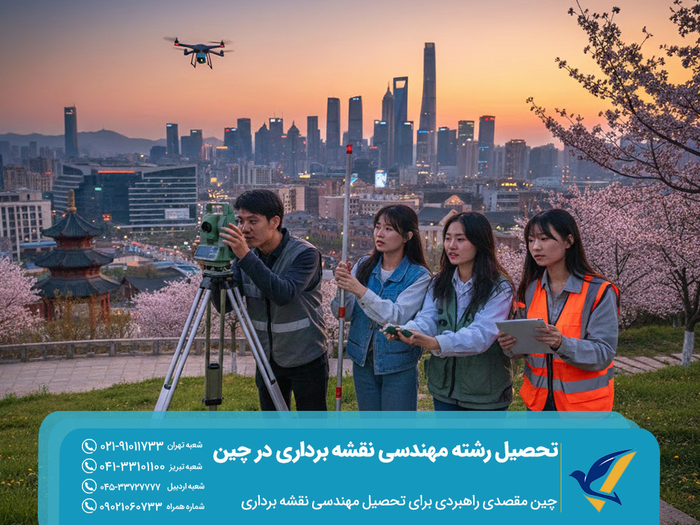 چین مقصدی راهبردی برای تحصیل مهندسی نقشه‌ برداری
