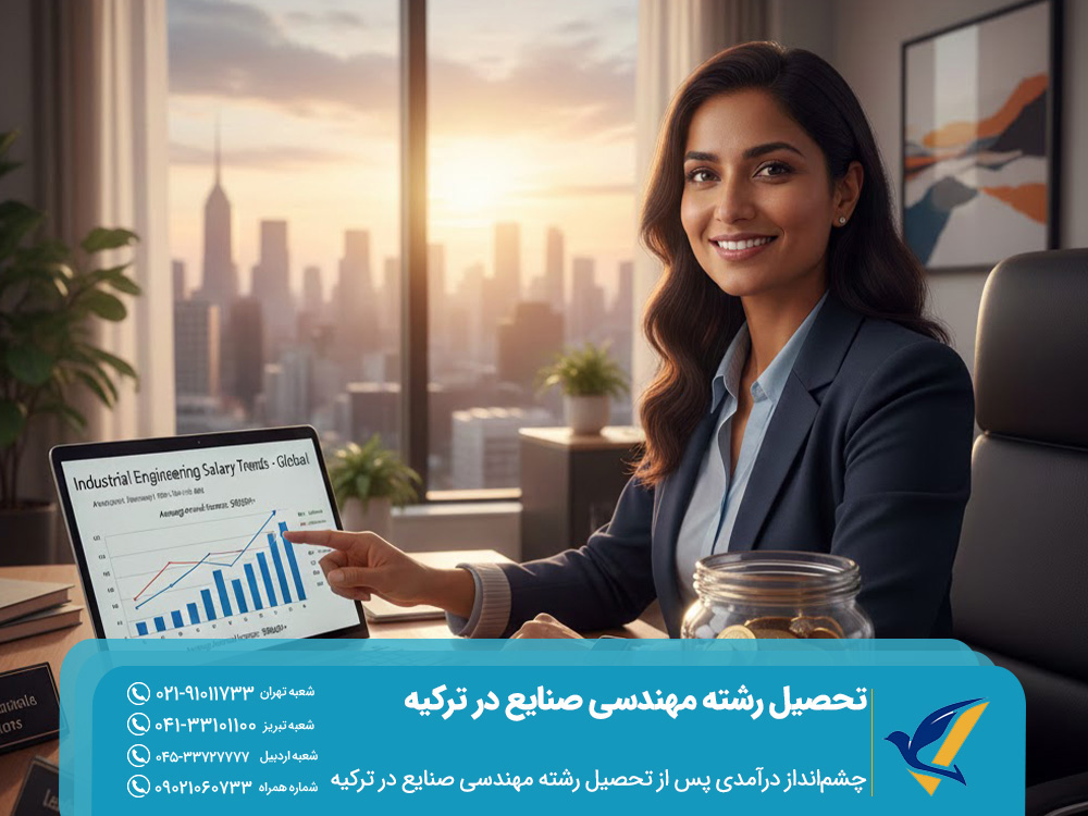 چشمانداز درآمدی پس از تحصیل رشته مهندسی صنایع در ترکیه
