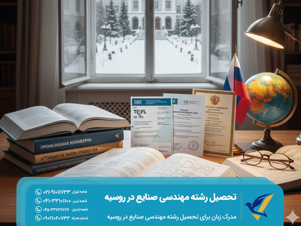 مدرک زبان برای تحصیل رشته مهندسی صنایع در روسیه