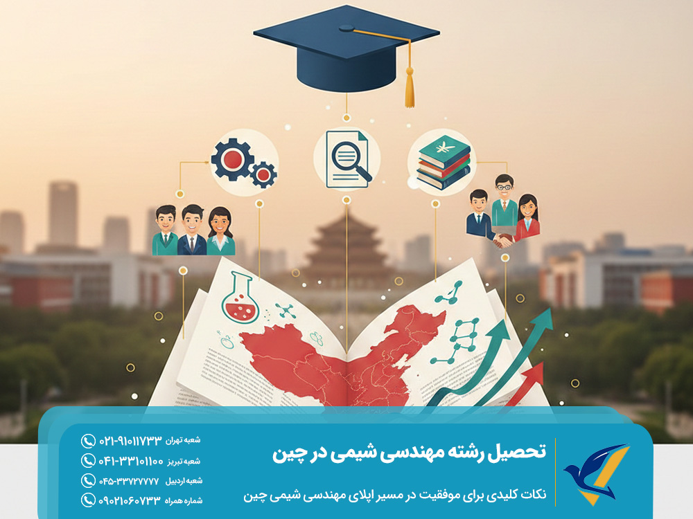 نکات کلیدی برای موفقیت در مسیر اپلای مهندسی شیمی چین