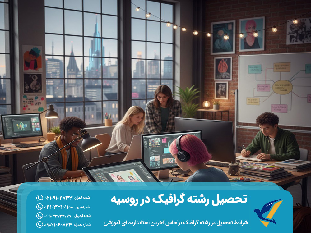 شرایط تحصیل رشته گرافیک در روسیه
