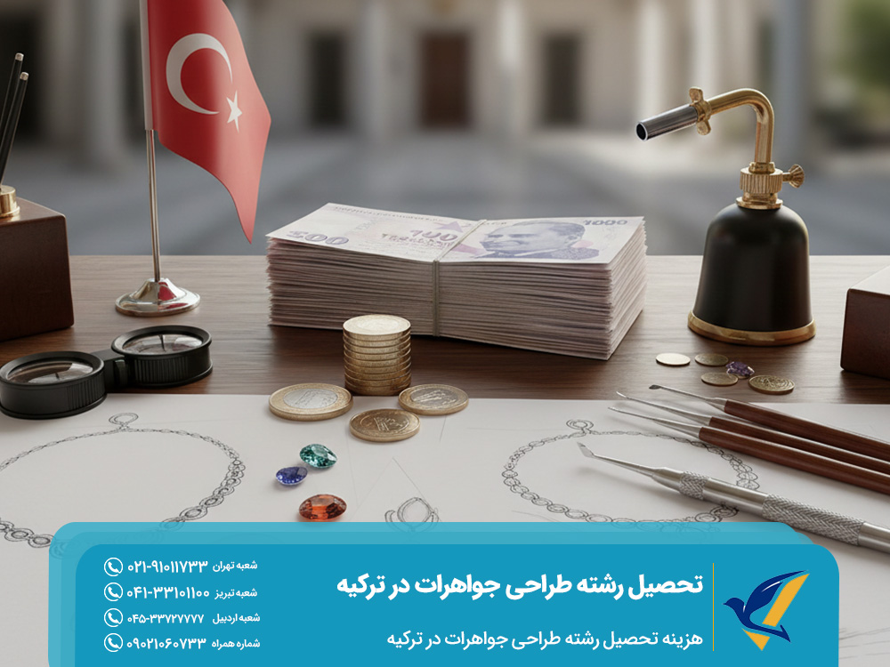 هزینه تحصیل رشته طراحی جواهرات در ترکیه